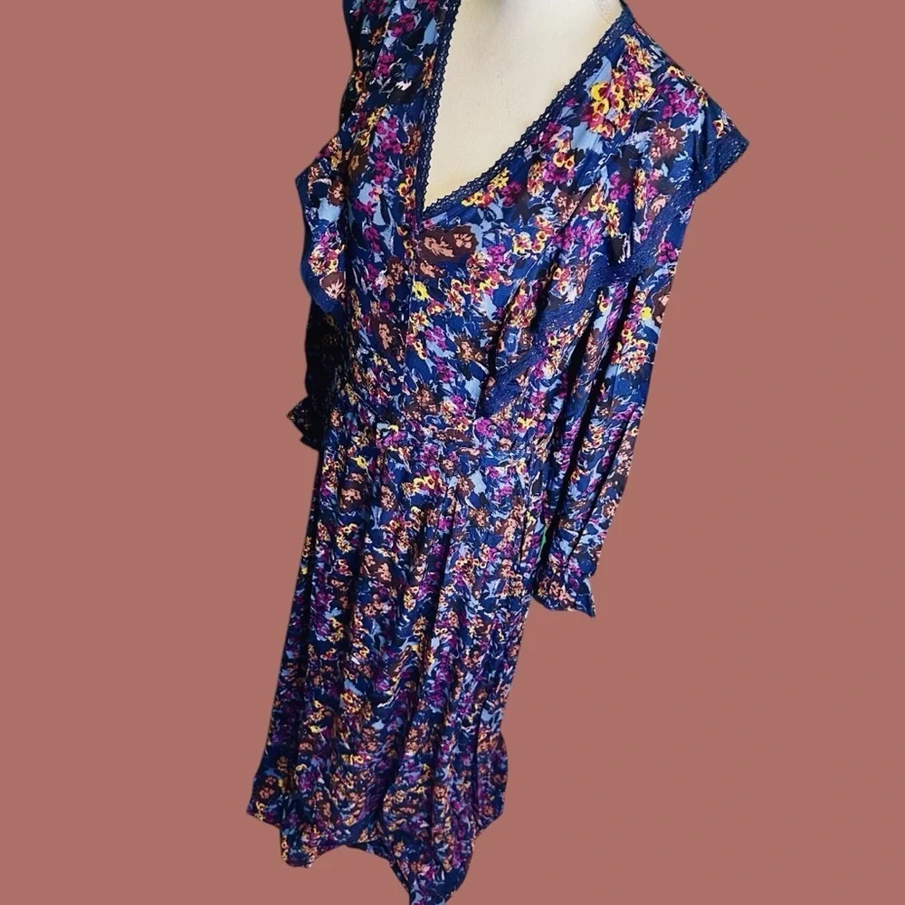 NWT Atelier Reve ‘Irlea’ Maxi Dress in “Medieval Navy Blue” Size 42 = U.S. XL - Picture 7 of 16